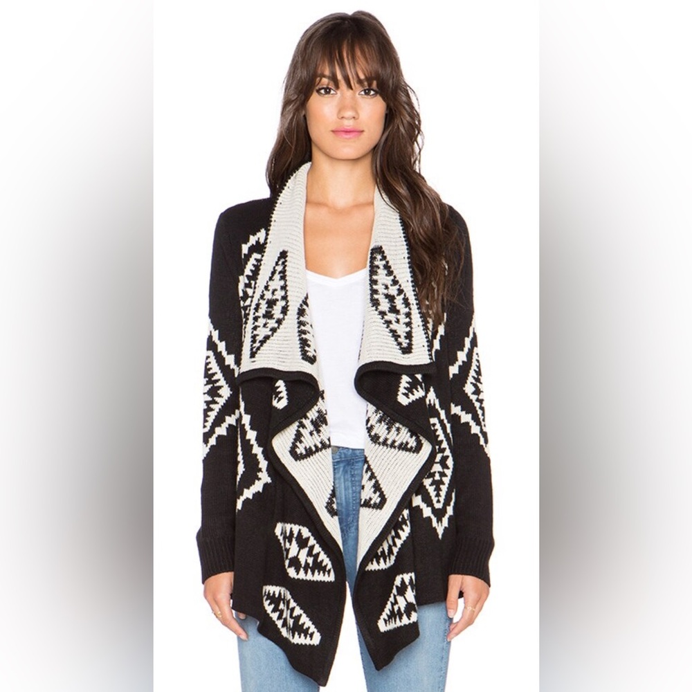 Aztec Open Front Cardigan